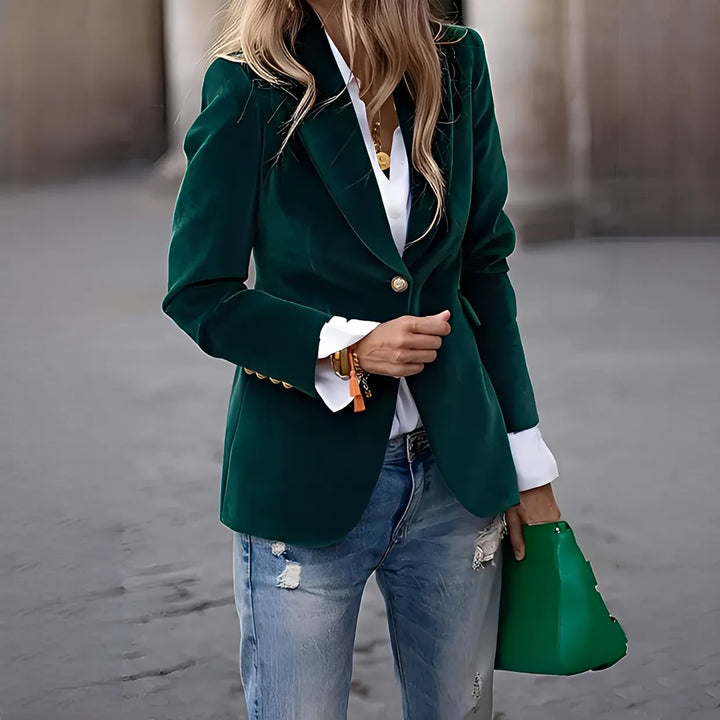 Blazer Elegante de Cerimónia para Mulher com Botões