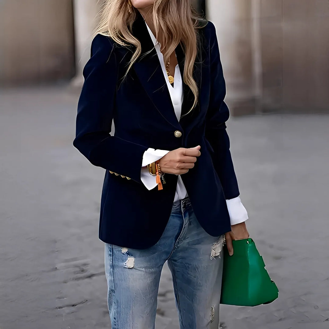 Blazer Elegante de Cerimónia para Mulher com Botões