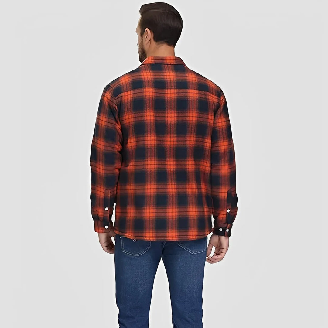 Blusão Casual Clássico para Homem com Padrão Xadrez
