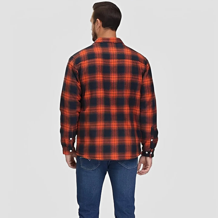 Blusão Casual Clássico para Homem com Padrão Xadrez