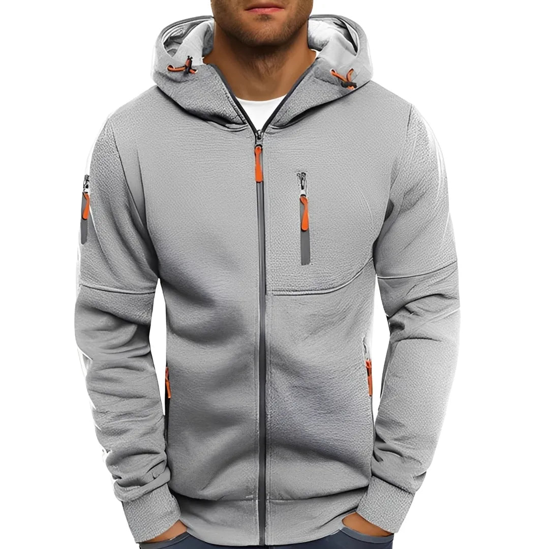 Blusão Casual Desportivo para Homem com Bolsos com Fecho