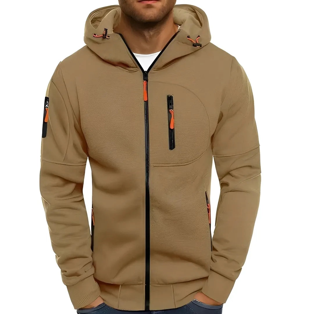 Blusão Casual Desportivo para Homem com Bolsos com Fecho