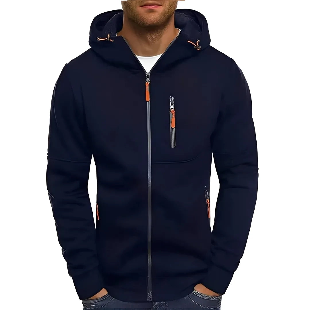 Blusão Casual Desportivo para Homem com Bolsos com Fecho