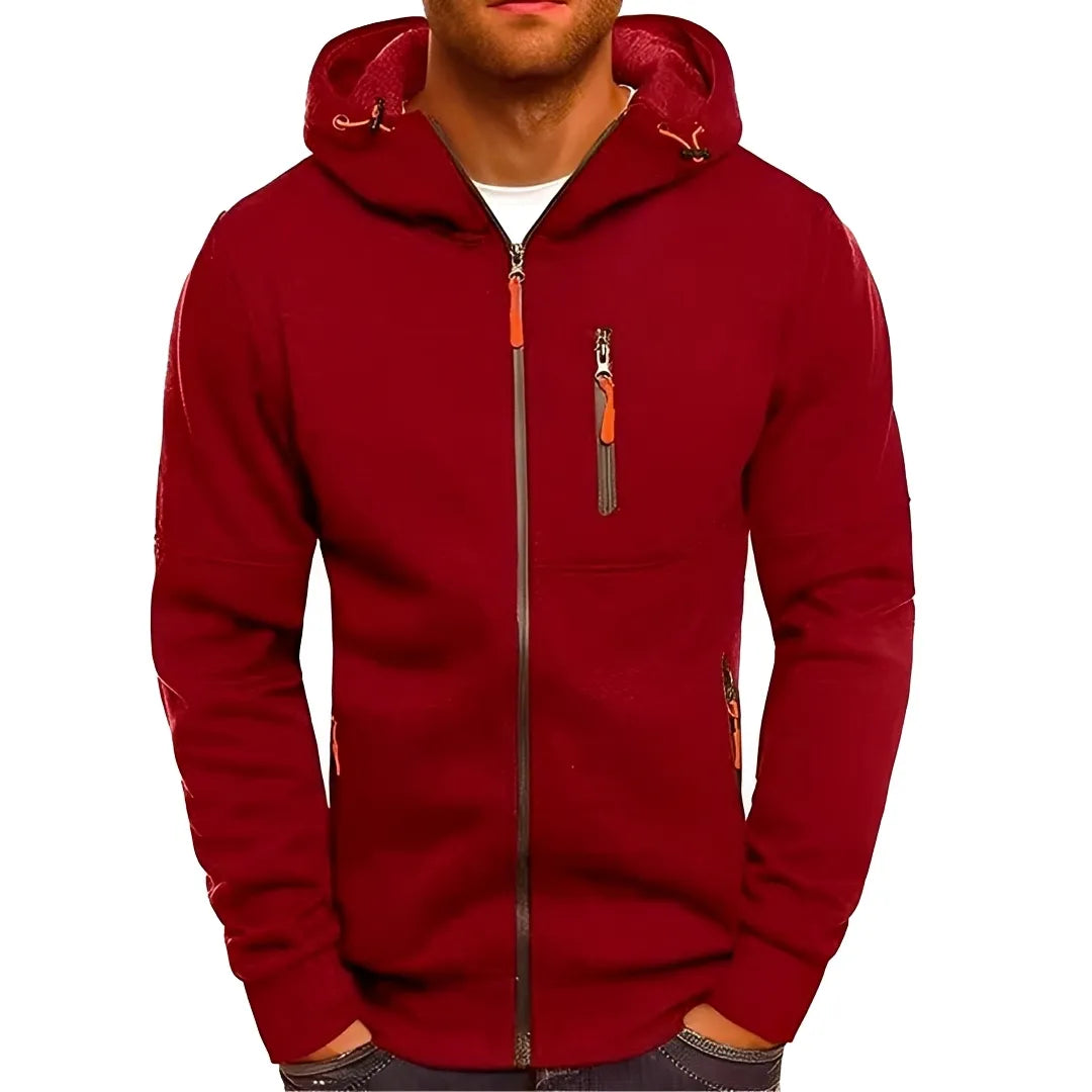 Blusão Casual Desportivo para Homem com Bolsos com Fecho