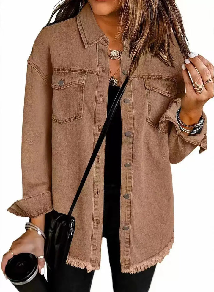 Blusão Casual Moderno para Mulher com Bolsos