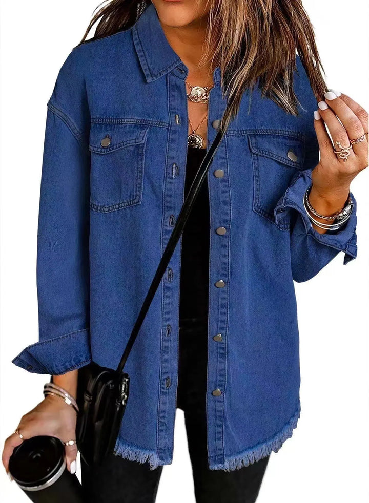 Blusão Casual Moderno para Mulher com Bolsos