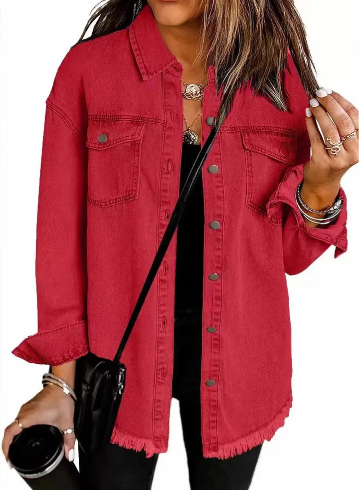 Blusão Casual Moderno para Mulher com Bolsos