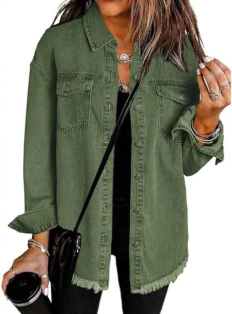 Blusão Casual Moderno para Mulher com Bolsos