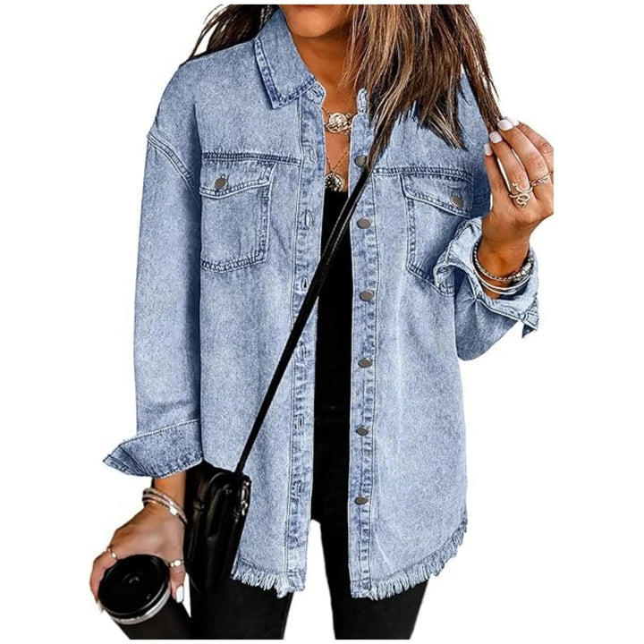 Blusão Casual Moderno para Mulher com Bolsos