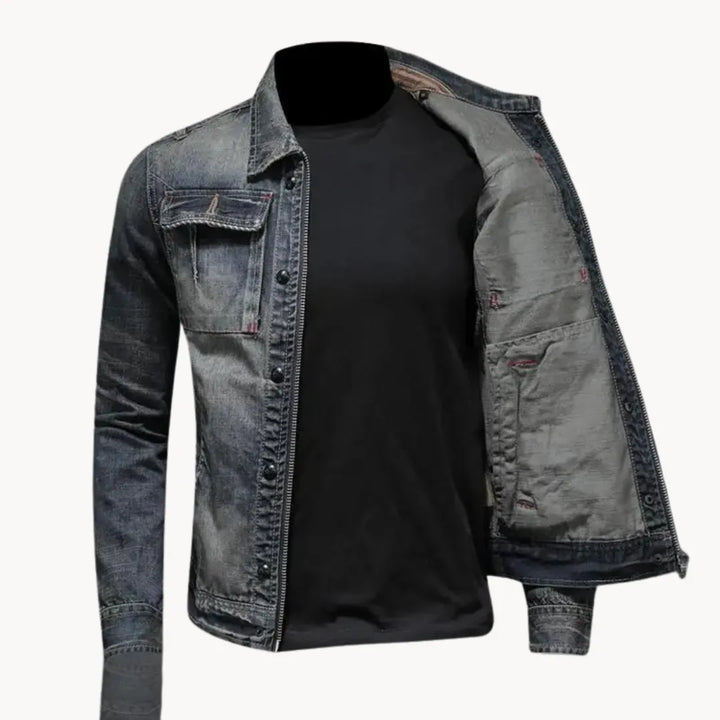Blusão Vintage Casual para Homem com Botões