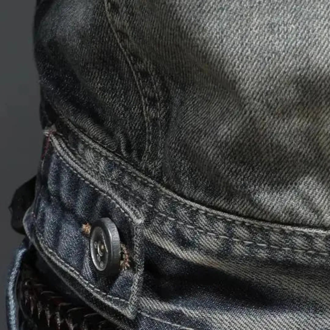 Blusão Vintage Casual para Homem com Botões
