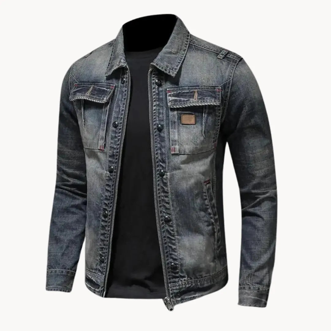 Blusão Vintage Casual para Homem com Botões