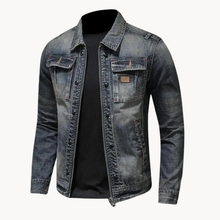 Blusão Vintage Casual para Homem com Botões