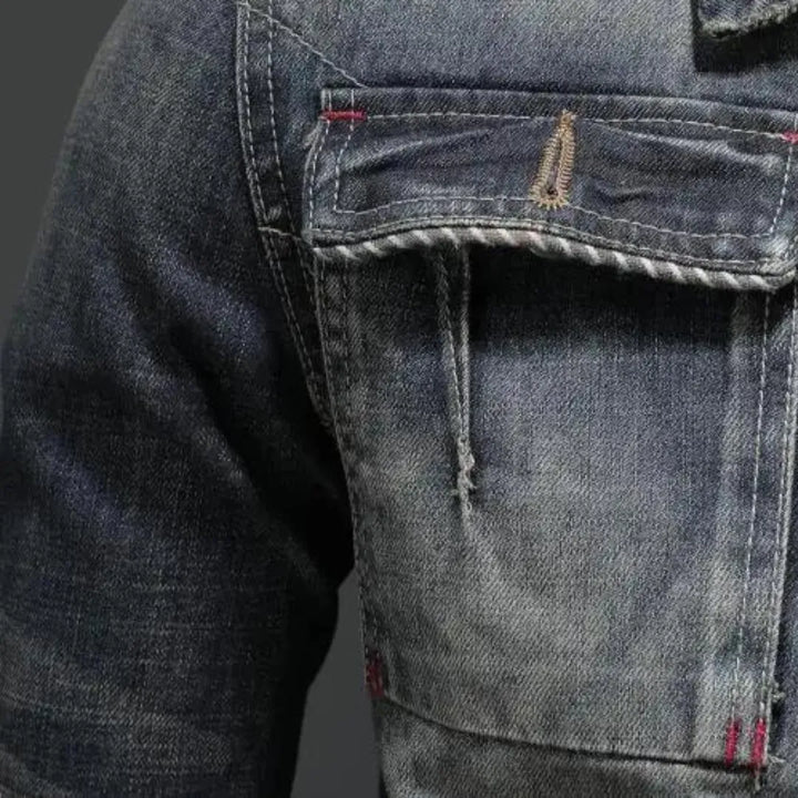 Blusão Vintage Casual para Homem com Botões