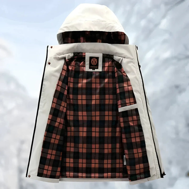 Blusão de Inverno Casual Moderno para Homem com Capuz