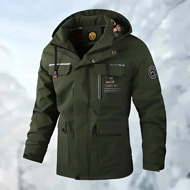 Blusão de Inverno Casual Moderno para Homem com Capuz