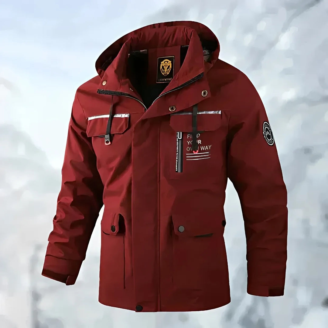 Blusão de Inverno Casual Moderno para Homem com Capuz