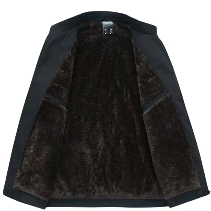 Blusão de Inverno Casual Moderno para Homem com Fecho