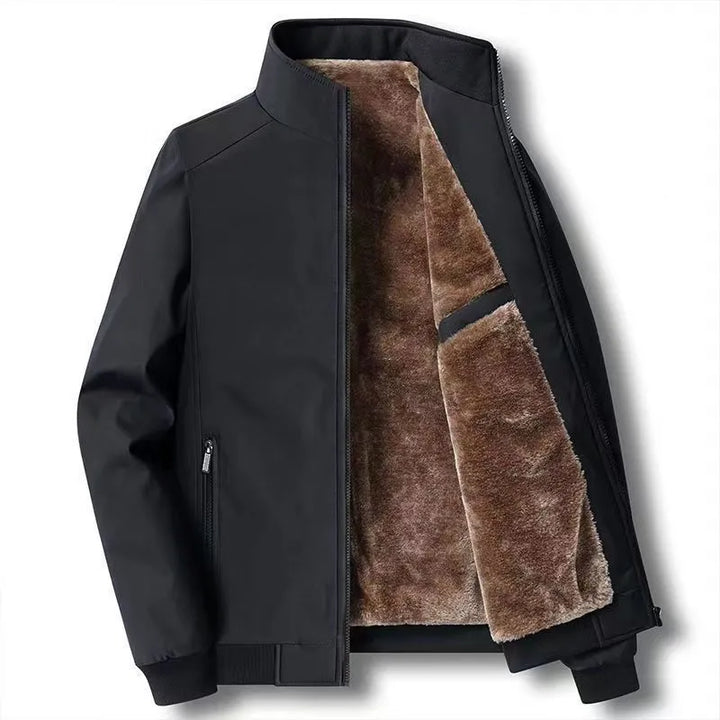 Blusão de Inverno Casual Moderno para Homem com Fecho