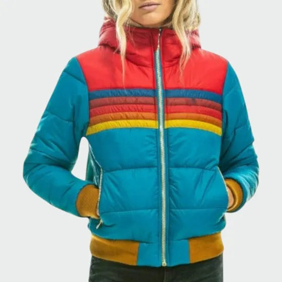 Blusão de Inverno Casual Moderno para Mulher com Fecho