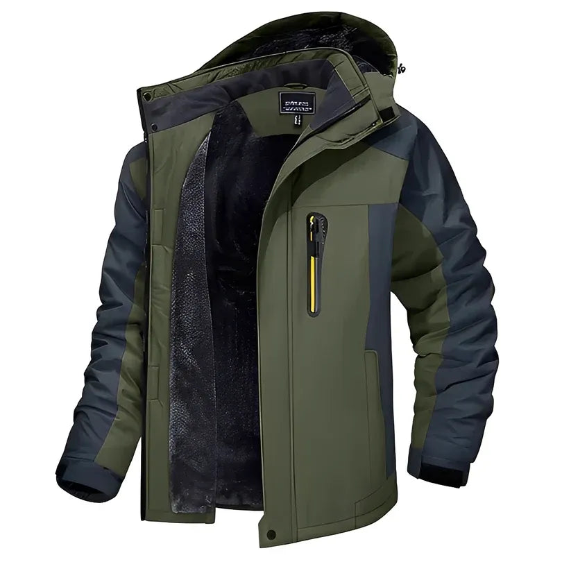 Blusão de Inverno Casual Robusto para Homem com Fecho