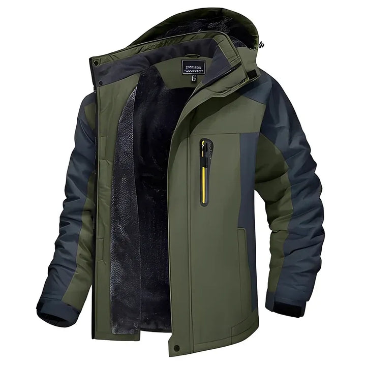 Blusão de Inverno Casual Robusto para Homem com Fecho