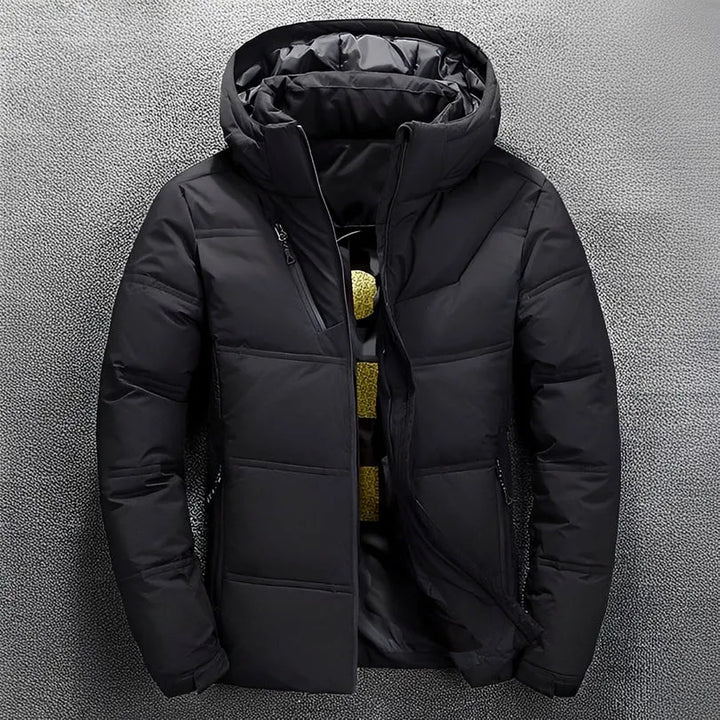 Blusão de Inverno Desportivo Moderno para Homem com Capuz