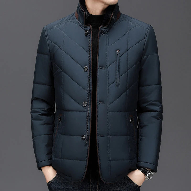 Blusão de Inverno Elegante Moderno para Homem com Fecho
