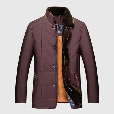 Blusão de Inverno Elegante Moderno para Homem com Fecho