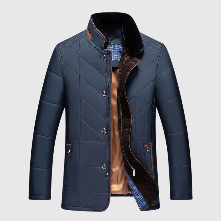 Blusão de Inverno Elegante Moderno para Homem com Fecho