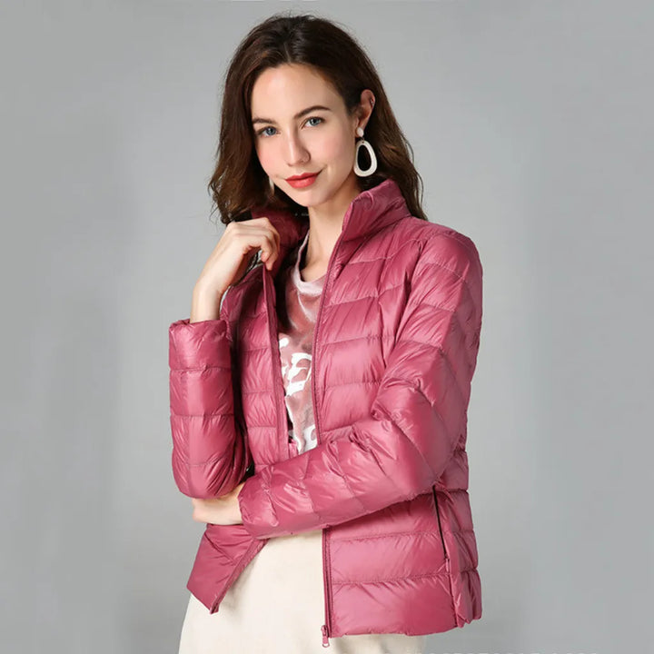 Blusão de Inverno Leve Elegante para Mulher com Fecho