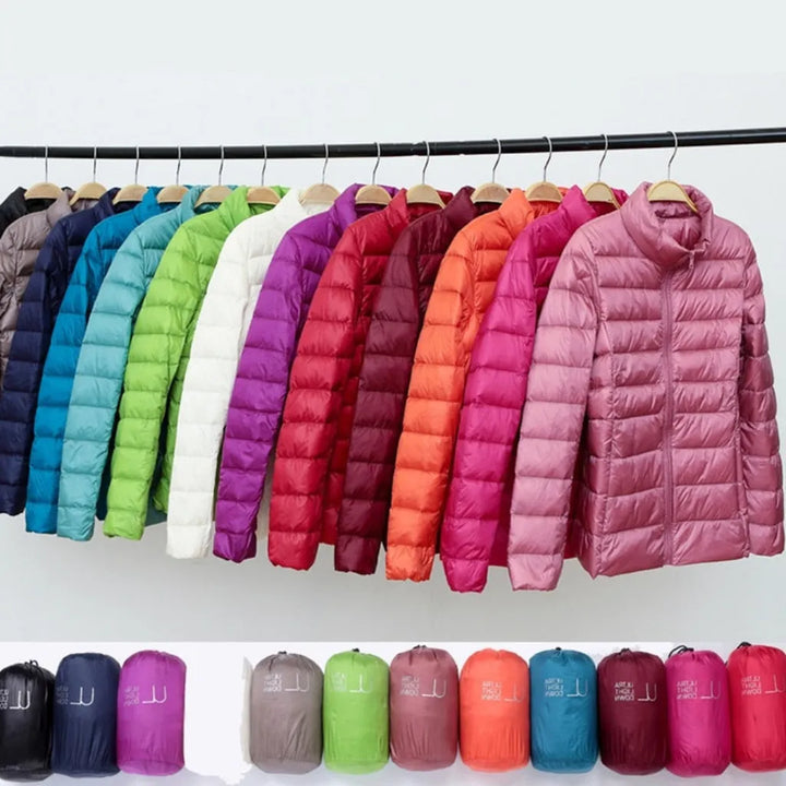 Blusão de Inverno Leve Elegante para Mulher com Fecho