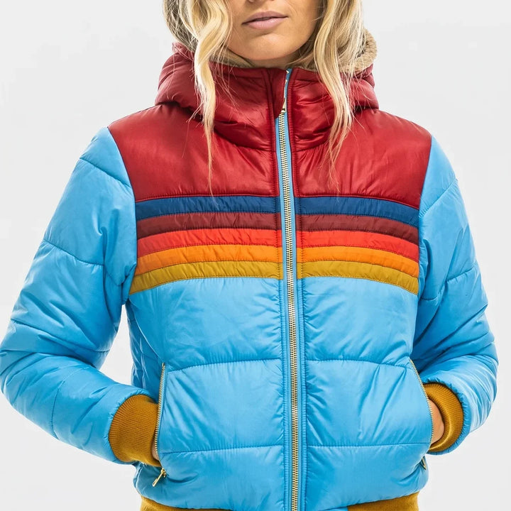Blusão de Inverno Leve Moderno para Mulher com Fecho