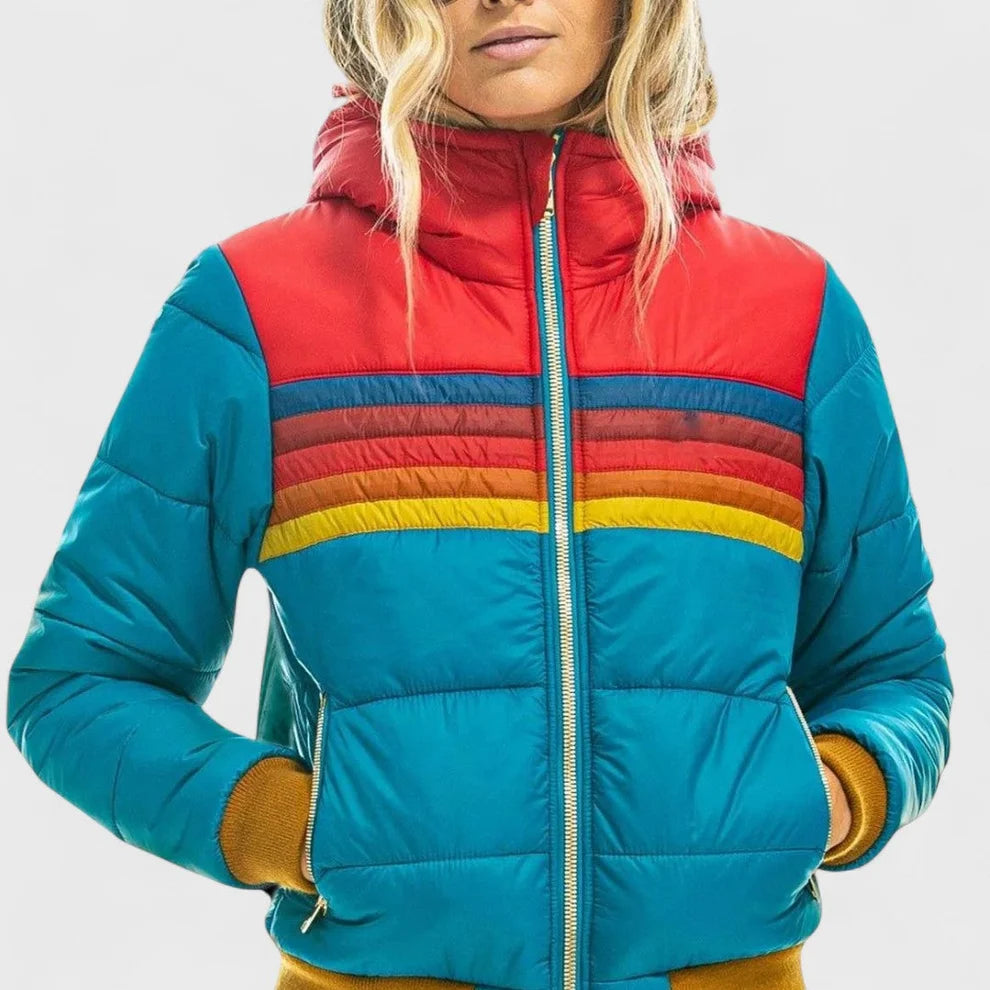 Blusão de Inverno Leve Moderno para Mulher com Fecho