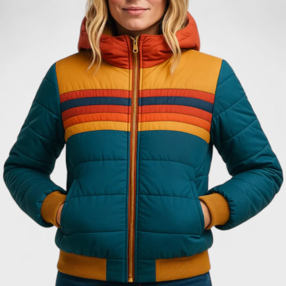 Blusão de Inverno Leve Moderno para Mulher com Fecho