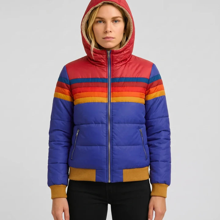Blusão de Inverno Leve Moderno para Mulher com Fecho