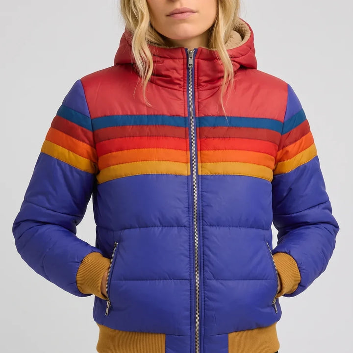 Blusão de Inverno Leve Moderno para Mulher com Fecho