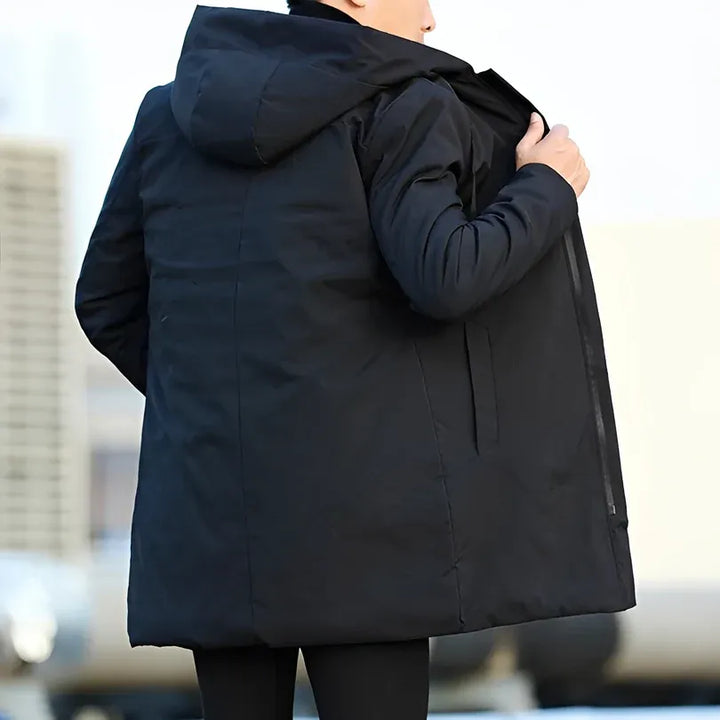 Blusão de Inverno Moderno Elegante para Homem com Fecho Frontal