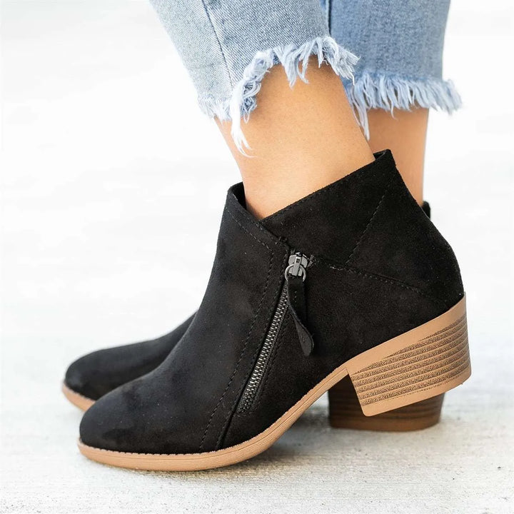 Botas Cano Curto Confortáveis para Mulher com Fecho