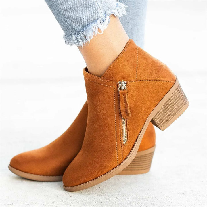Botas Cano Curto Confortáveis para Mulher com Fecho