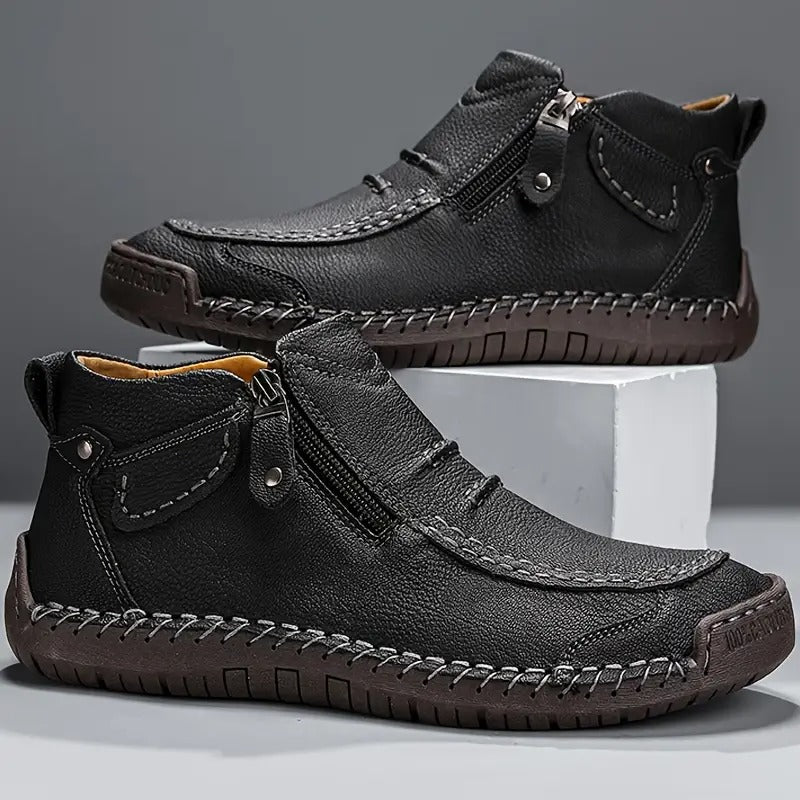 Botas Casuais Confortáveis para Homem com Fecho
