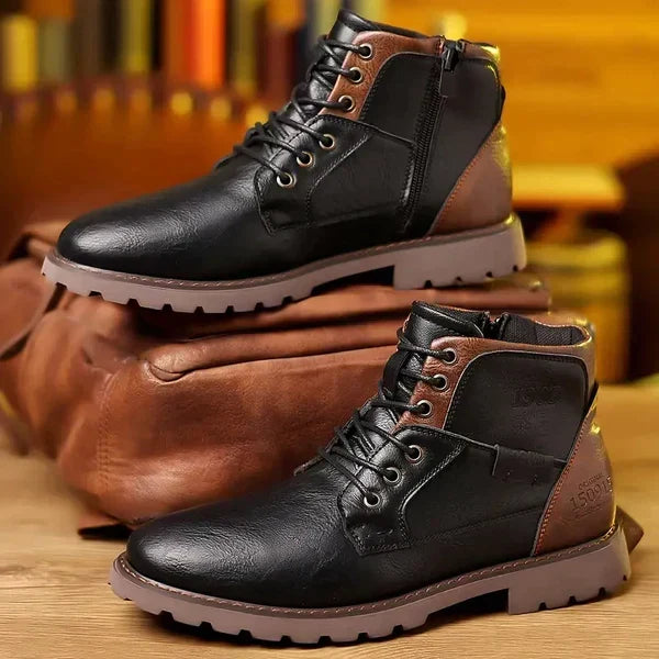 Botas Casuais Confortáveis para Homem com Atacadores