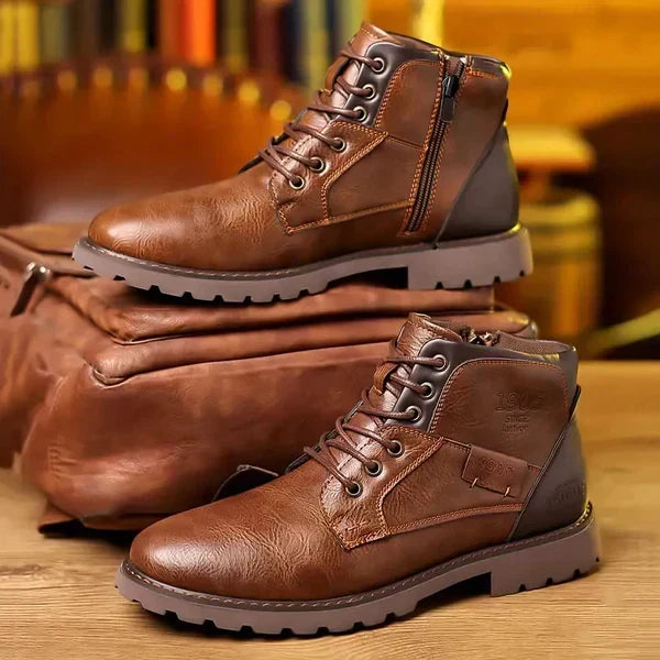 Botas Casuais Confortáveis para Homem com Atacadores