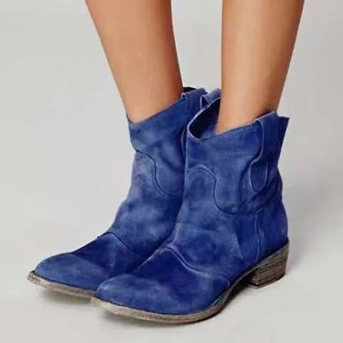 Botas Casuais Confortáveis para Mulher com Salto Bloco
