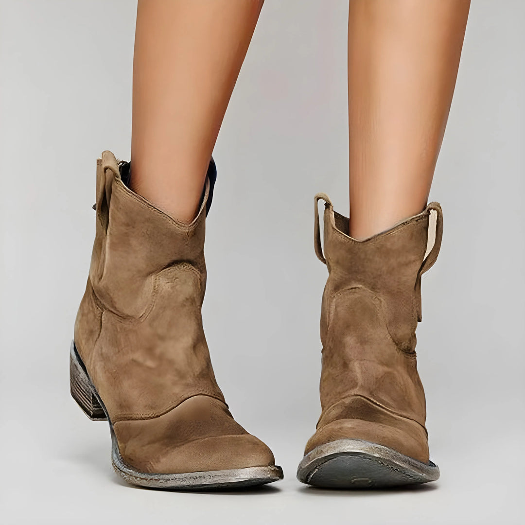 Botas Casuais Confortáveis para Mulher com Salto Bloco