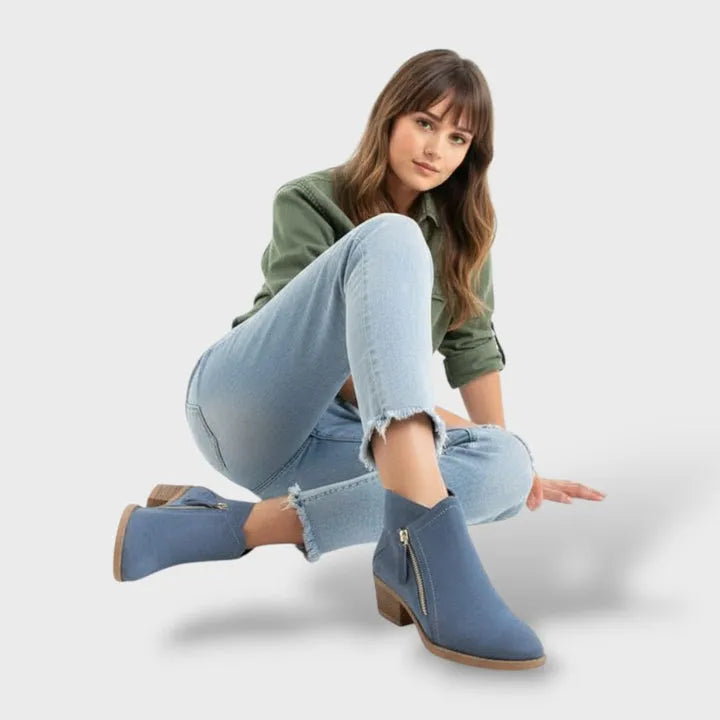 Botas Casuais Modernas para Mulher com Fecho