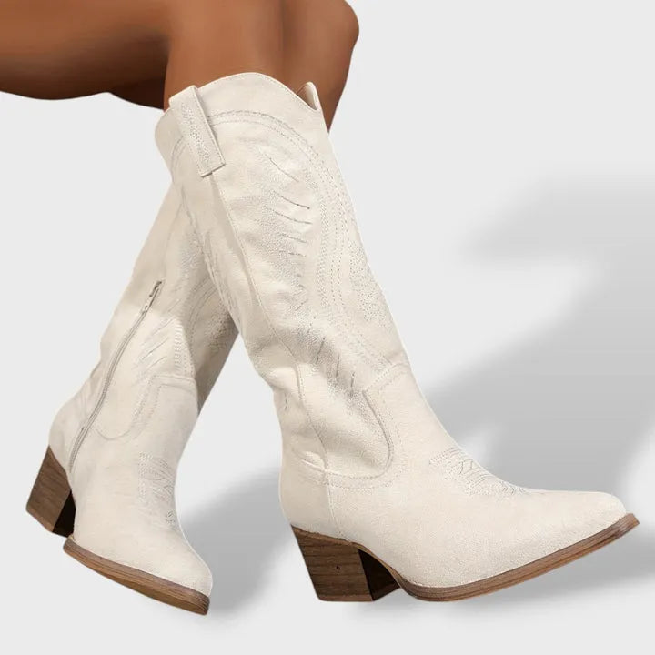 Botas Clássicas Modernas para Mulher com Salto Bloco