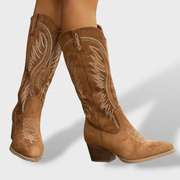 Botas Clássicas Modernas para Mulher com Salto Bloco