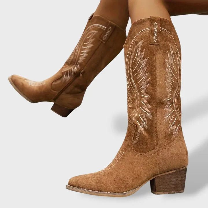 Botas Clássicas Modernas para Mulher com Salto Bloco