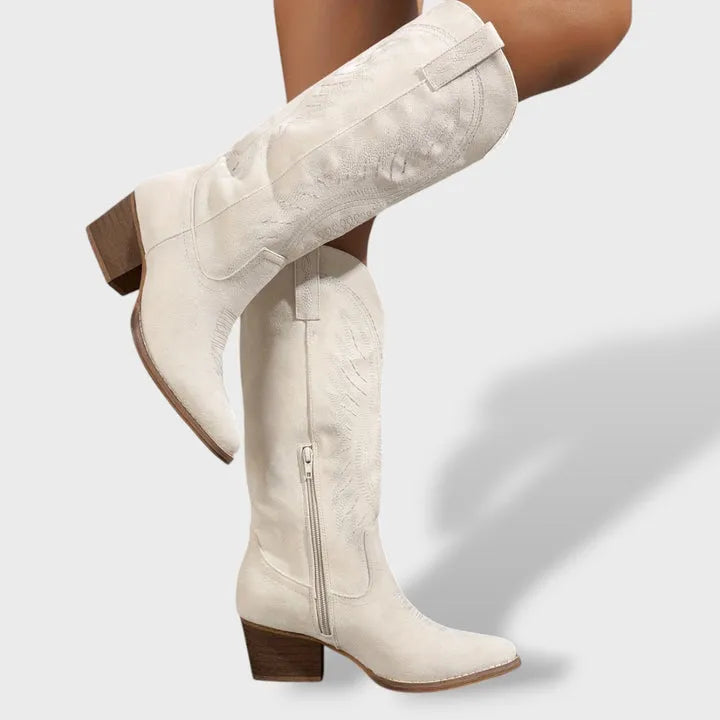 Botas Clássicas Modernas para Mulher com Salto Bloco